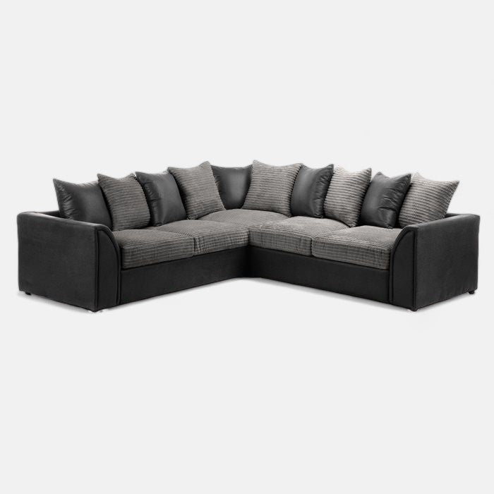 Danny Cord Fabric 5 Seater Corner Sofa