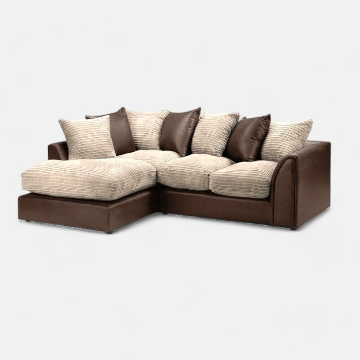 Danny Cord Fabric Corner Sofa