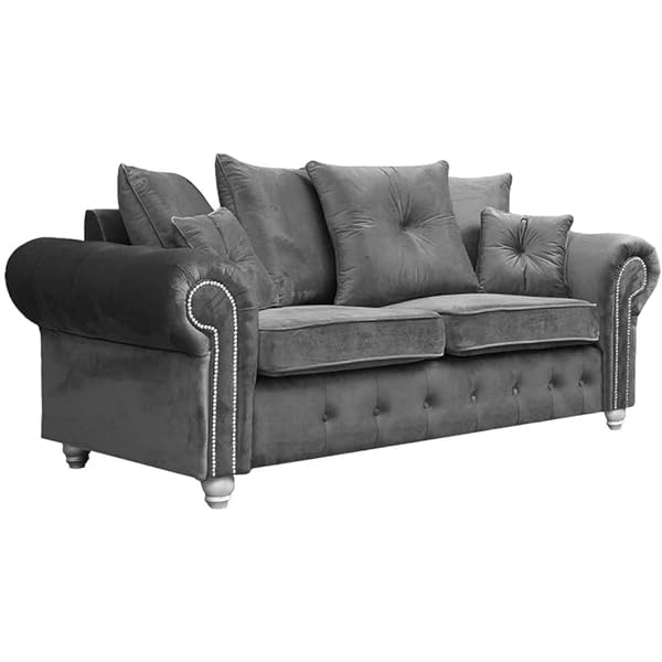 Ashwin 3+2 Seater Sofa Set Plush Velvet Sofas