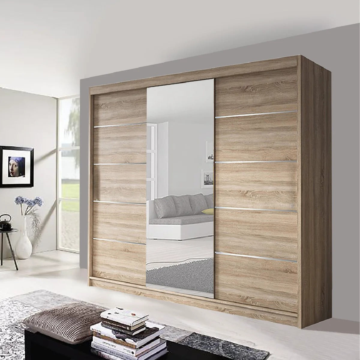 Oslo Mirror Bedroom Sliding Wardrobe