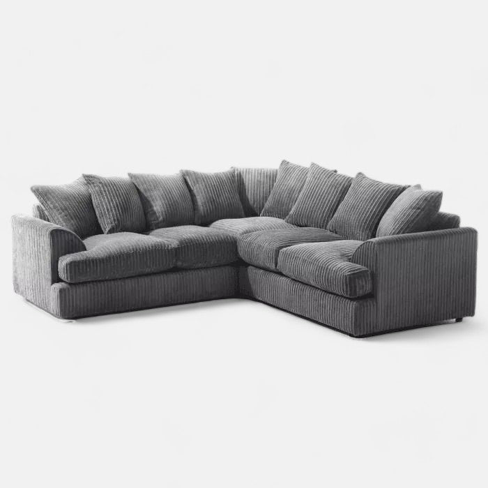 Manny Jumbo Cord 5 Seater Corner Sofa