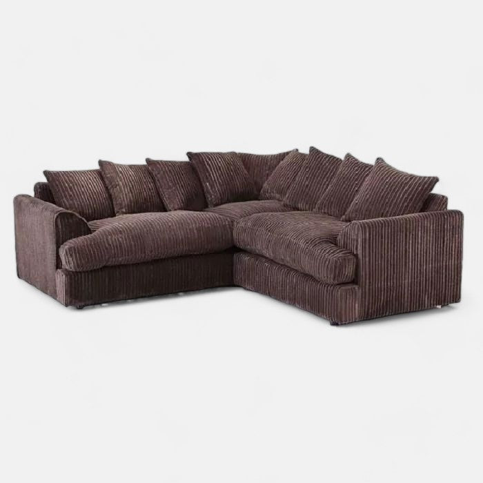 Manny Jumbo Cord 5 Seater Corner Sofa